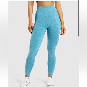 Gymshark Flex High Wasted Leggings. Color:Atlas Blue Marl. Size: Small